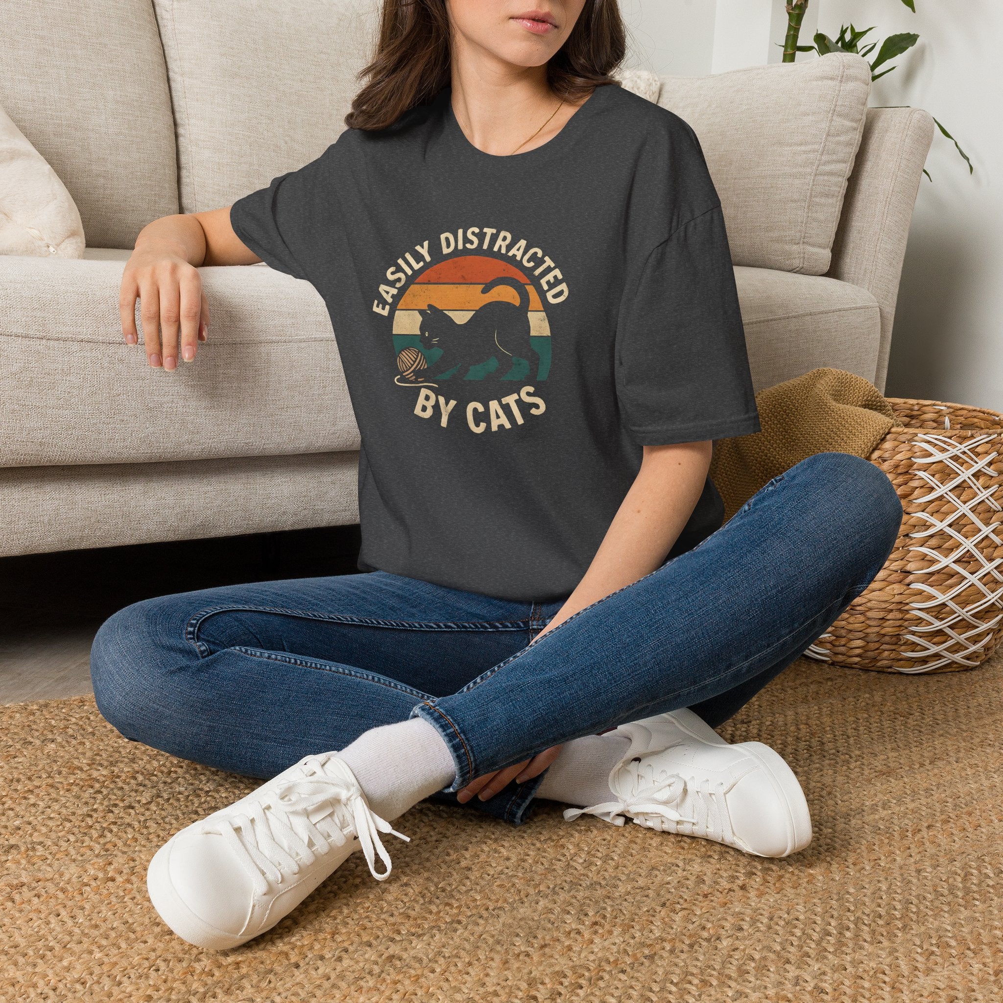 Easily Distracted by Cats T-Shirt