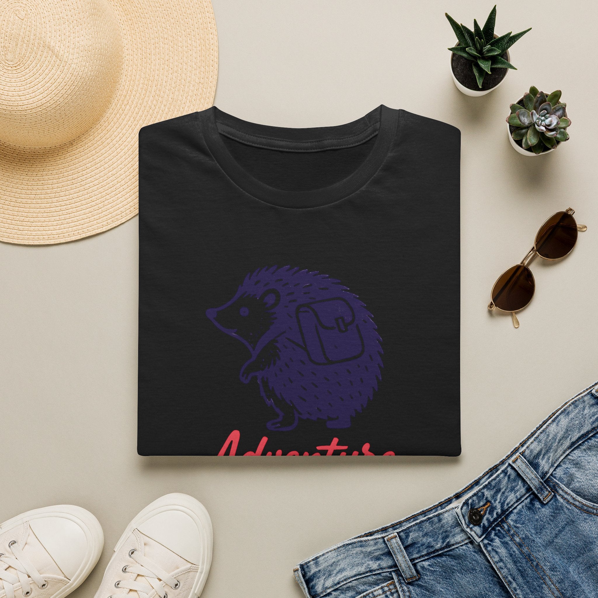 Adventure Awaits Hedgehog T-Shirt
