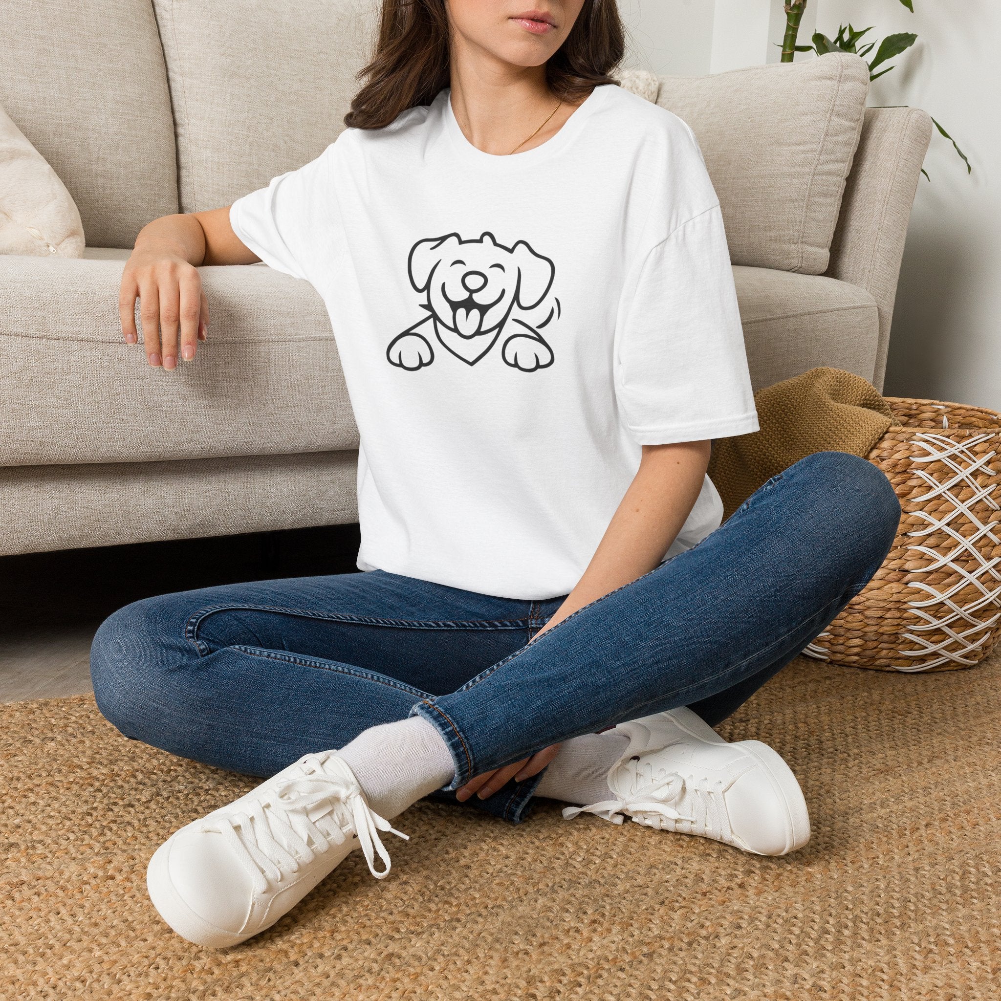 Happy Cartoon Dog T-Shirt