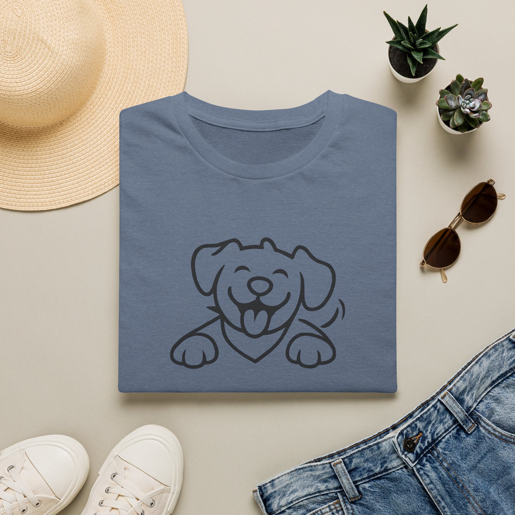 Happy Cartoon Dog T-Shirt